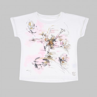 Thuono_new_handpainted_collection_t-love shirt_gold flower skater 